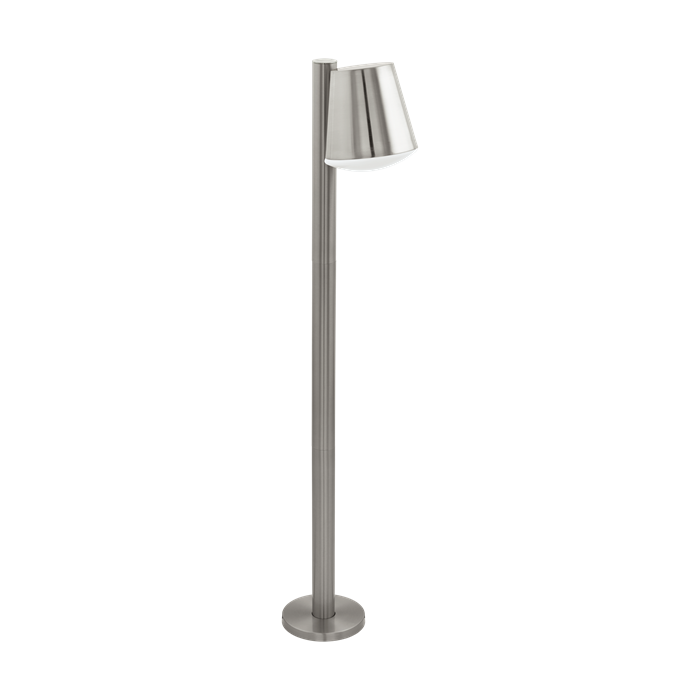 Caldiero-C havelampe i Rustfri Stål, 9W LED E27, bredde 14 cm, dybde 24 cm, højde 96,5 cm.