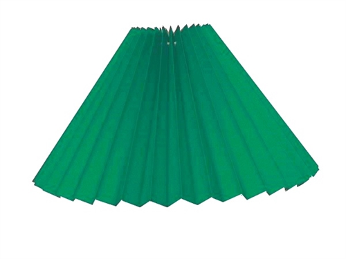 Lampeskærm Plisse 13x27x43 petrol bomuld L-E27